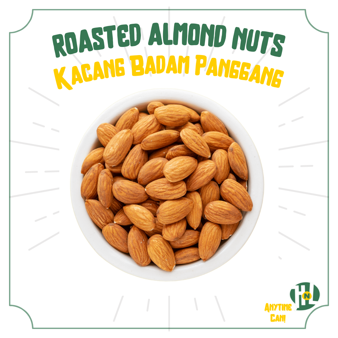 Kacang Badam Panggang | US California Roasted Almond (Salted)