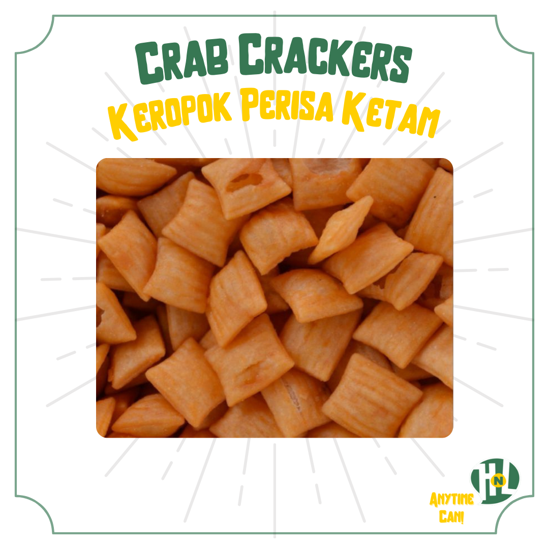 Keropok Bantal Perisa Ketam | Crab Flavoured Pillow Shaped Crackers