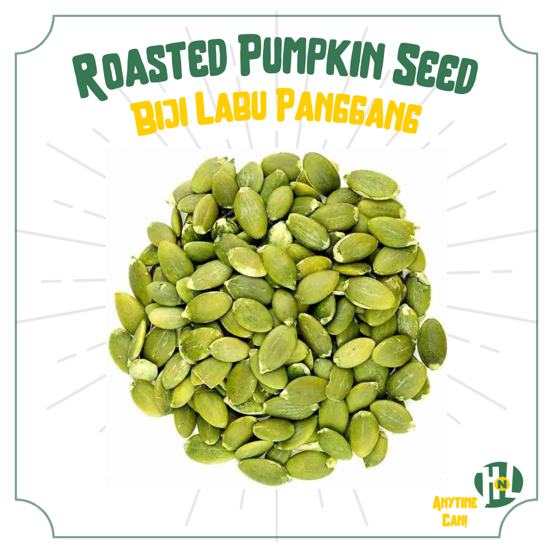 Premium Roasted Green Pumpkin Seed | Biji Labu Hijau