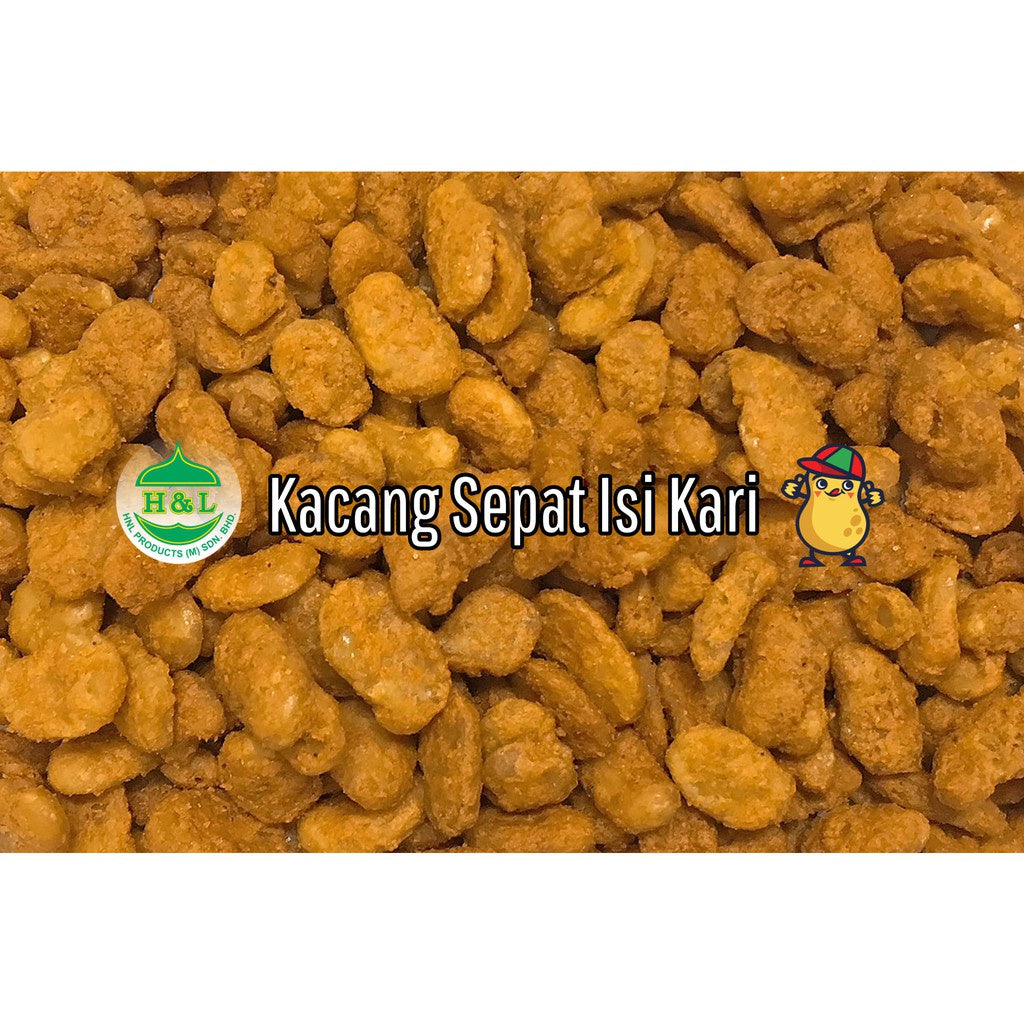 Kacang Sepat Isi Kari | Curry Coated Broad Beans