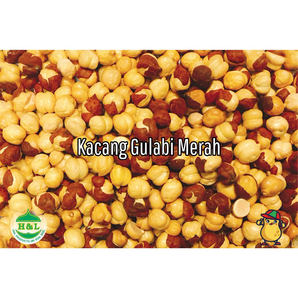 Kacang Gulabi Merah | Roasted Chickpeas (with skin)
