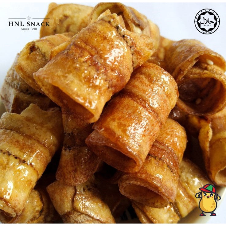 Kerepek Pisang Manis Gulung / Panjang | Banana Chips