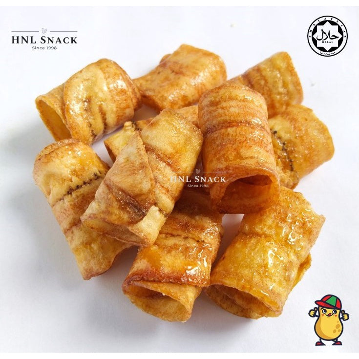Kerepek Pisang Manis Gulung / Panjang | Banana Chips
