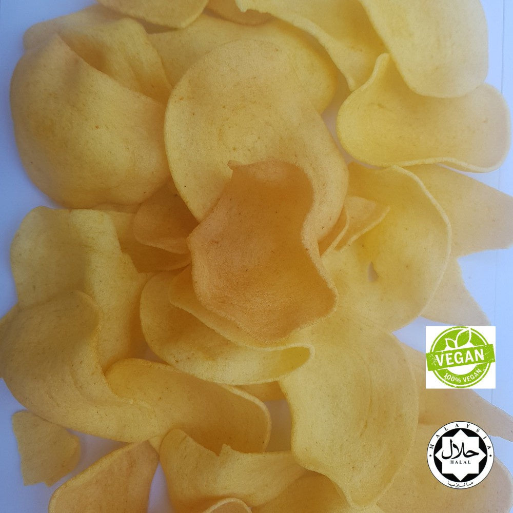 Pumpkin Crackers | Keropok Labu | Garlic and Onion-Free Delight