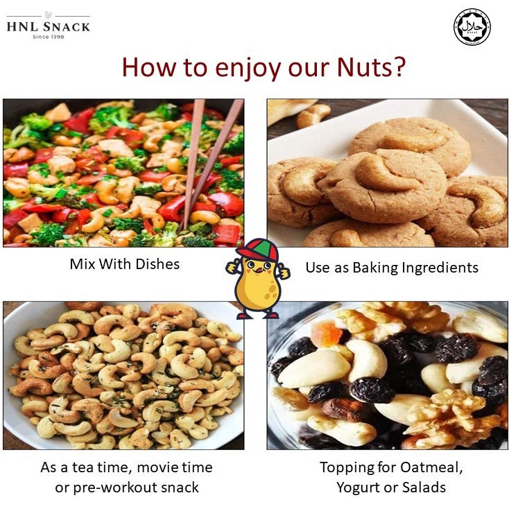 Roasted Almond Cashew Mix | Badam Gajus Panggang Campuran