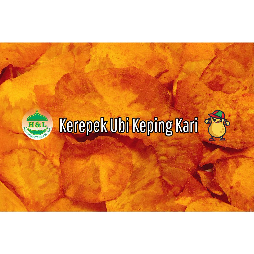 Kerepek Ubi Keping Kari | Curry Flavoured Cassava Chips