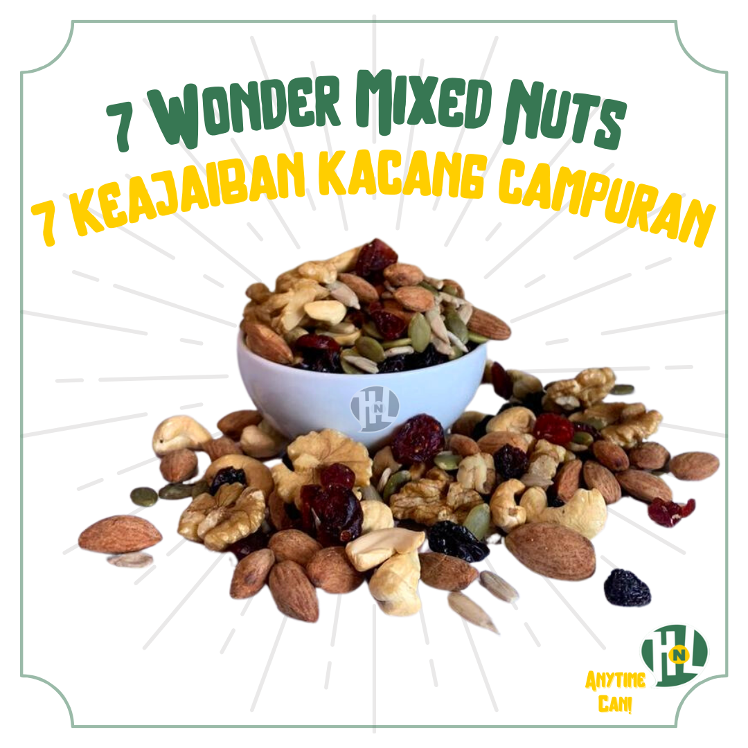 HNL 7 Wonder Mixed Nuts Fresh Halal | 7 Keajaiban Kacang Campuran