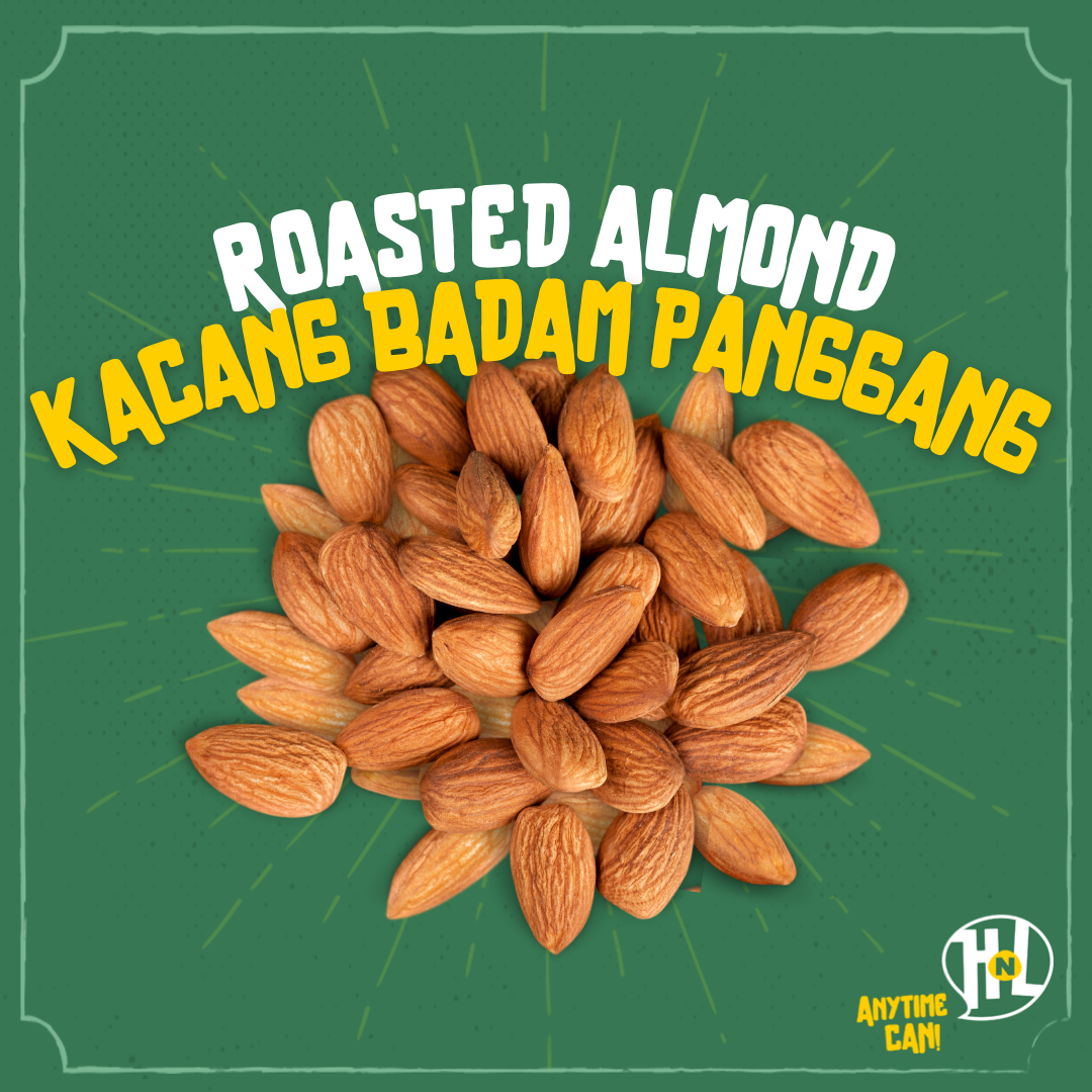 Kacang Badam Panggang | US California Roasted Almond (Salted)