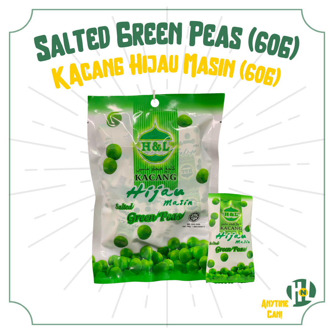 Kacang Hijau Garam | Salted Green Peas Snack [60gm]