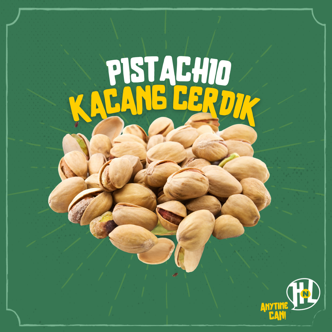 Premium Roasted & Natural Kacang Pistachio | Kacang Cerdik