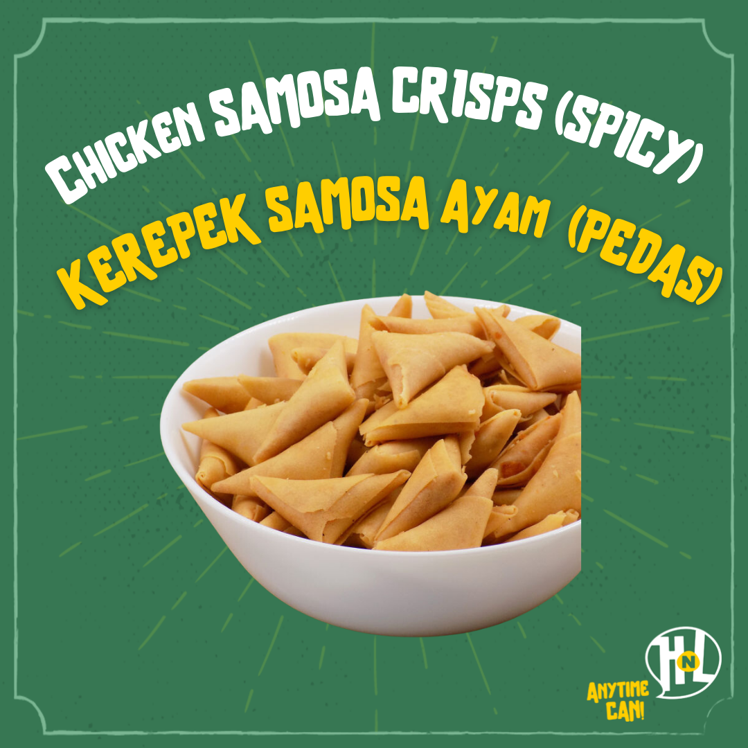 Kerepek Samosa Serunding Ayam Pedas Manis