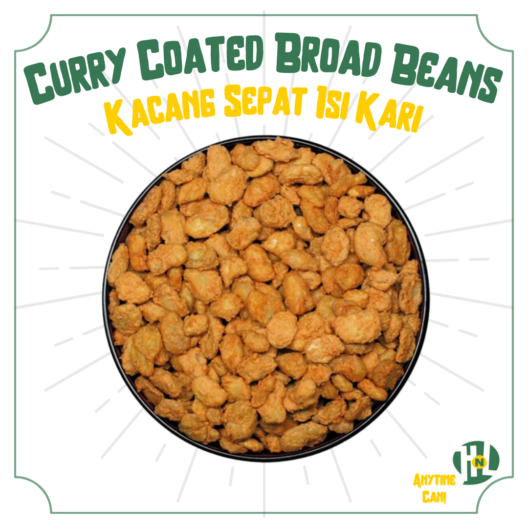 Kacang Sepat Isi Kari | Curry Coated Broad Beans