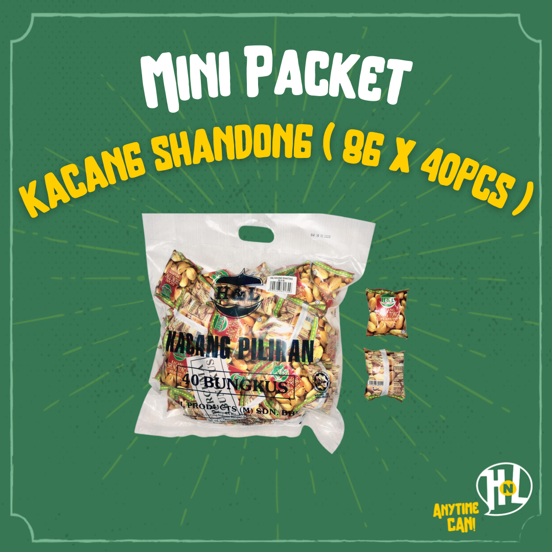 Mini Packet Kacang Shandong [40 pcs x 8gm] for Kenduri, Borong, Sekolah