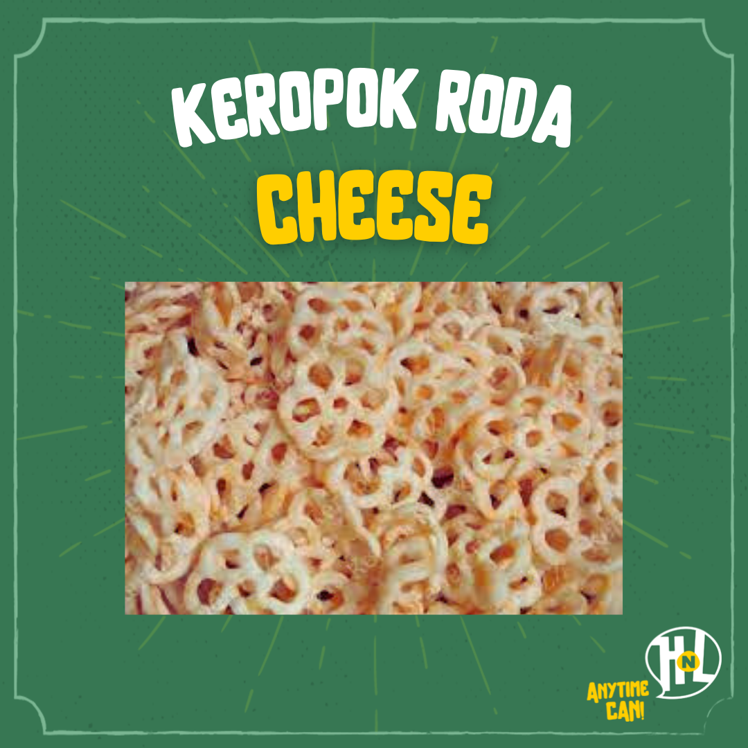 Keropok Roda Perisa Cheese | Cheese Flavoured Wheel Crackers