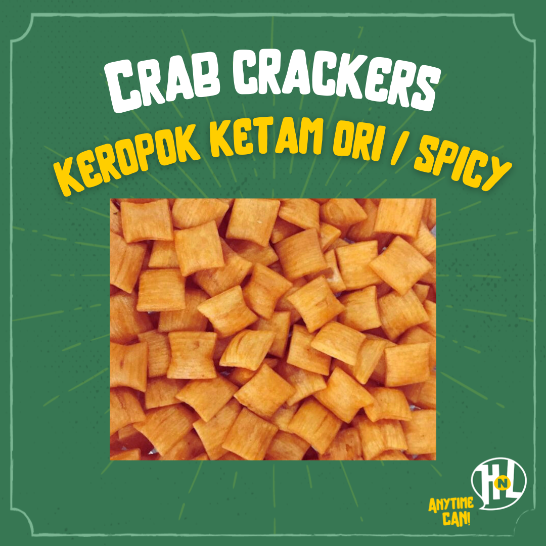 Keropok Bantal Perisa Ketam | Crab Flavoured Pillow Shaped Crackers
