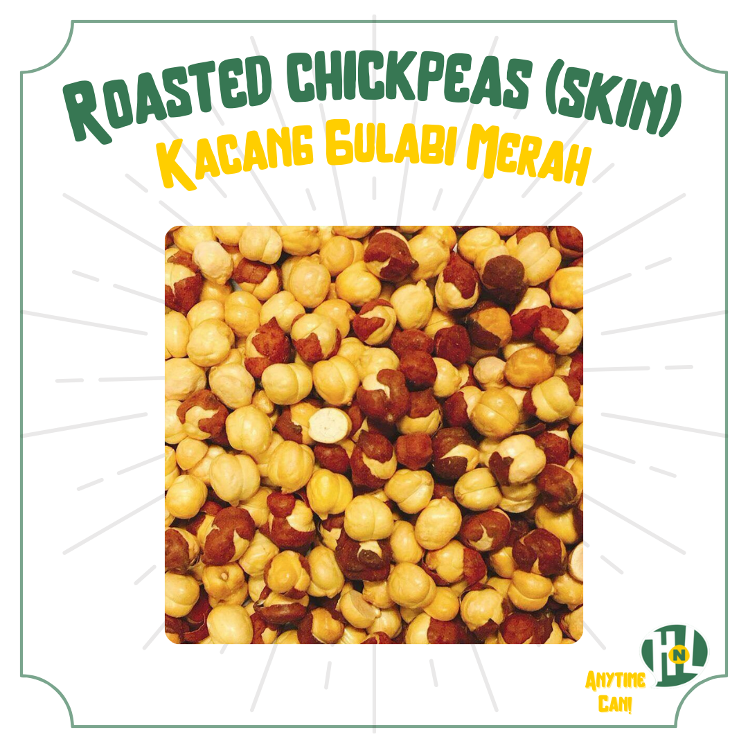 Kacang Gulabi Merah | Roasted Chickpeas (with skin)