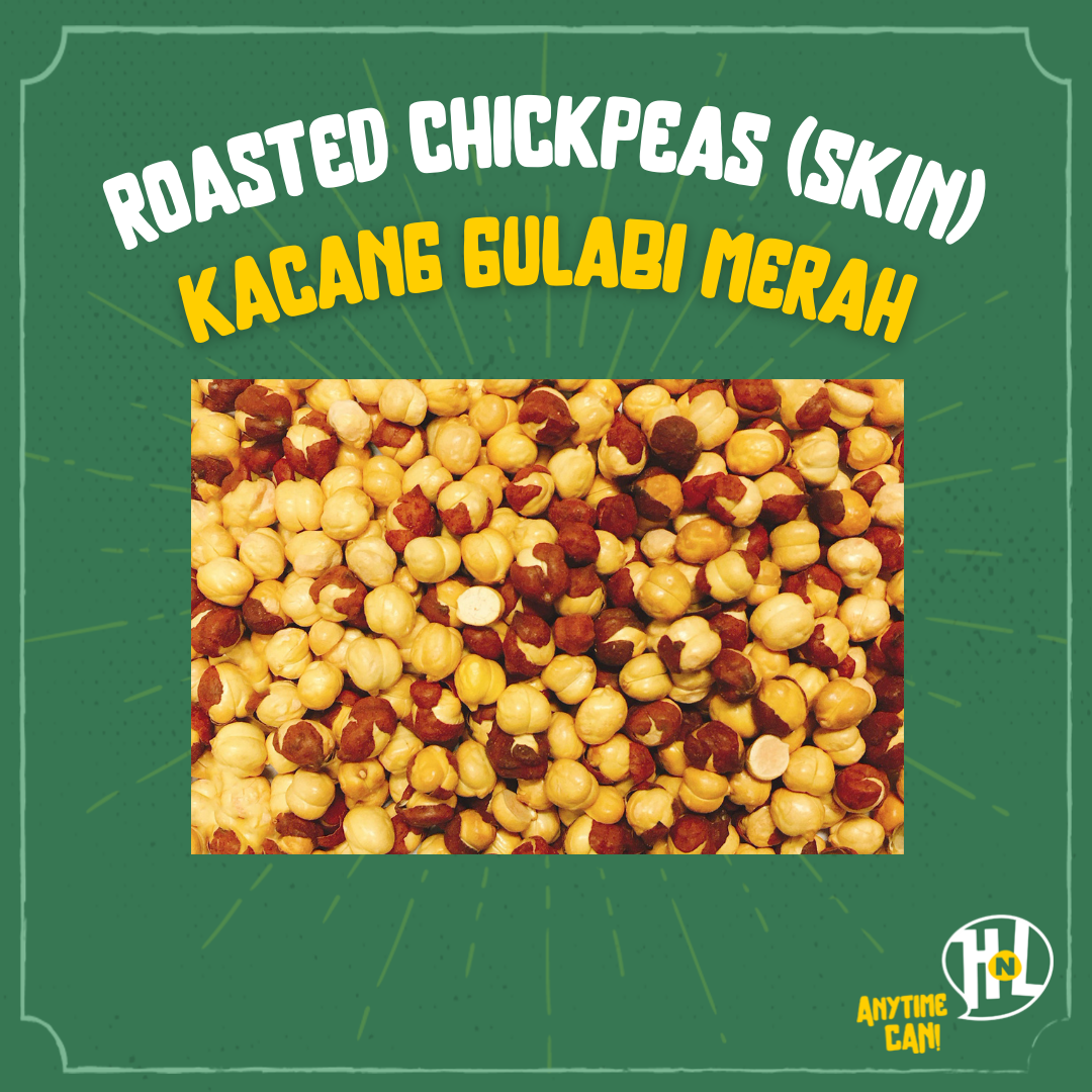 Kacang Gulabi Merah | Roasted Chickpeas (with skin)