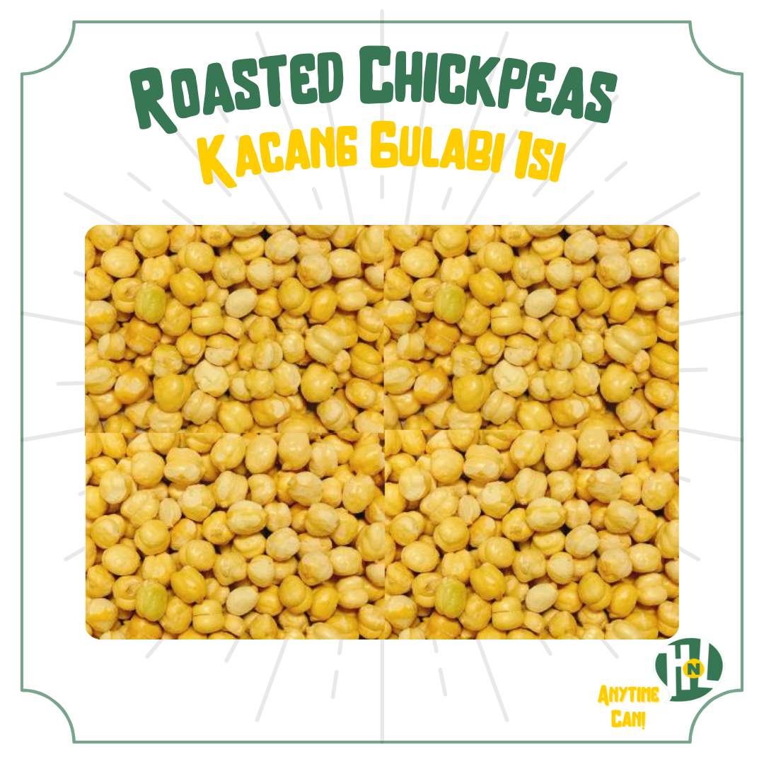 Kacang Gulabi Isi | Roasted Chickpeas (skinless)