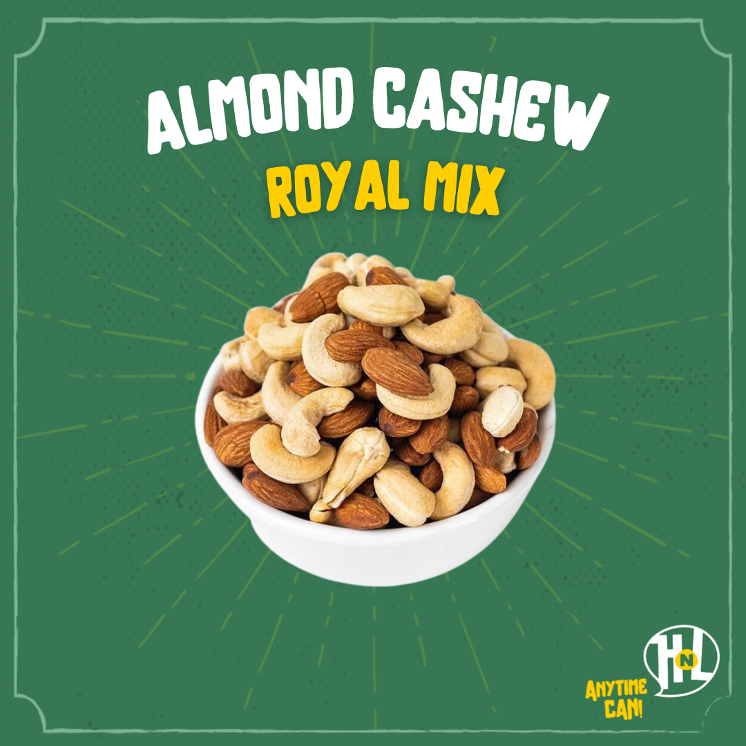 Roasted Almond Cashew Mix | Badam Gajus Panggang Campuran